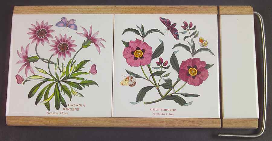 Botanic Garden Cheese Board (2 Tiles and Slicer) by Portmeirion-1