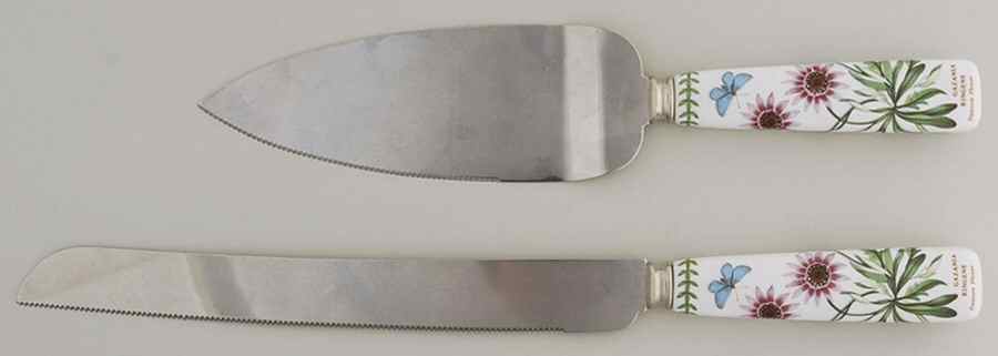 Botanic Garden 2-Piece Cake Set (Knife and Server) by Portmeirion-1