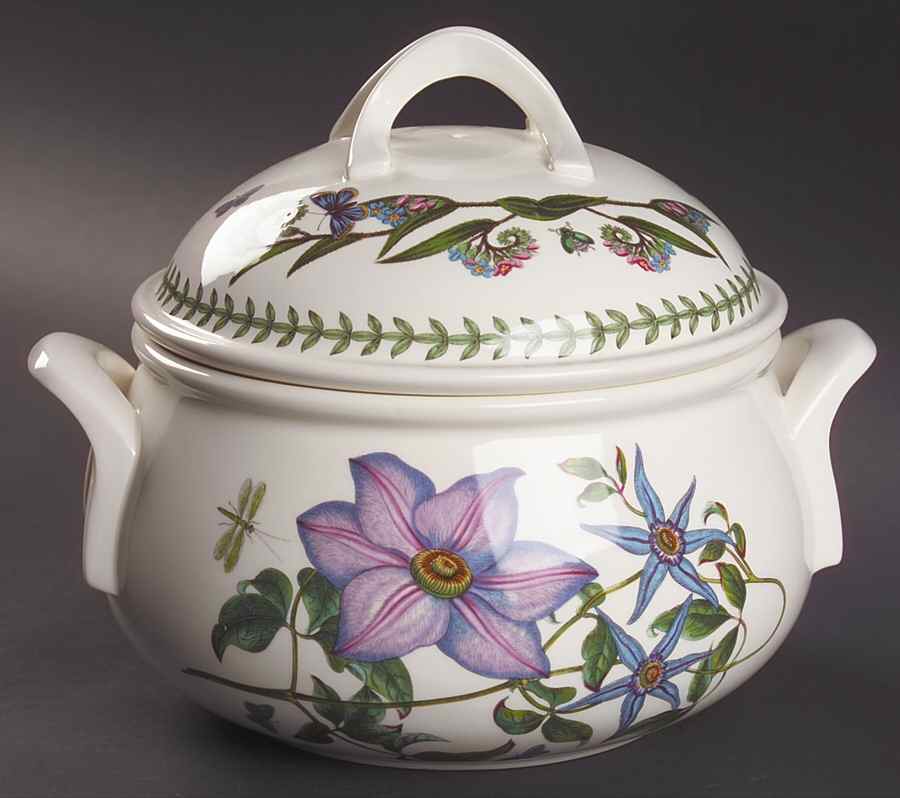 Botanic Garden 2.5 Qt Round Romantic Shape Covered Casserole by Portmeirion-1