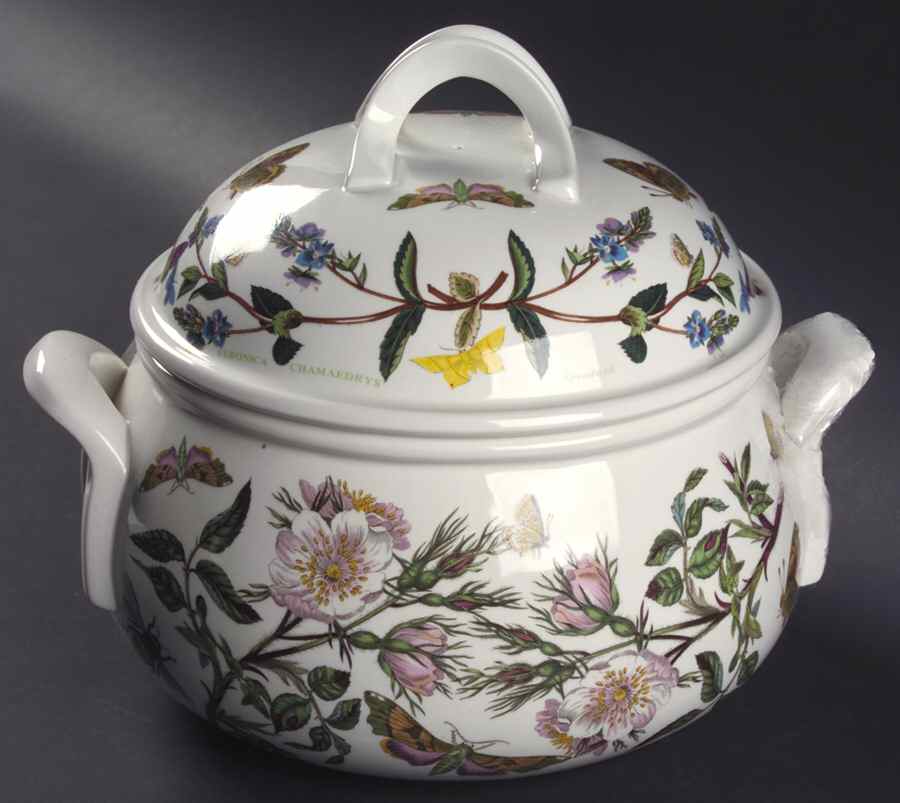 Botanic Garden 4 Qt Rd Romantic Shape Covered Casserole by Portmeirion-1