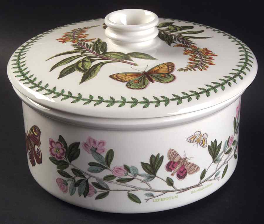 Botanic Garden 1.5 Qt Rd Cov Drum Casserole/Vegetable/Souffle by Portmeirion-1