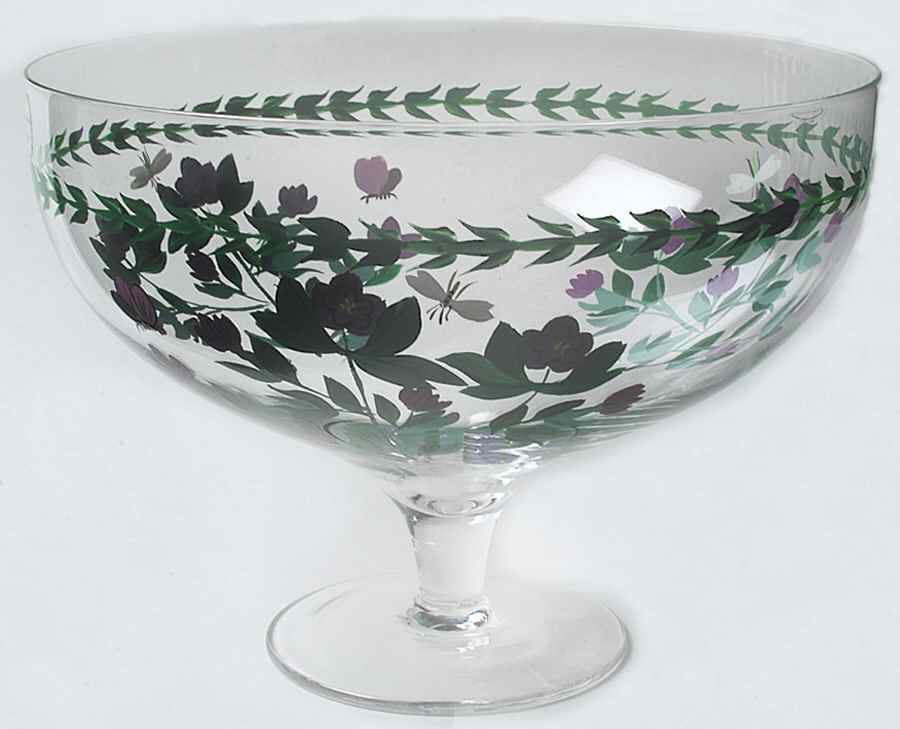 Botanic Garden Hand Painted Glass Comport by Portmeirion-1