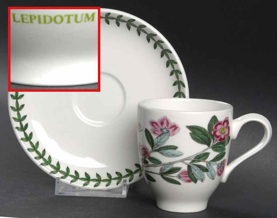Botanic Garden Footed Demitasse Cup & Saucer Set by Portmeirion-1