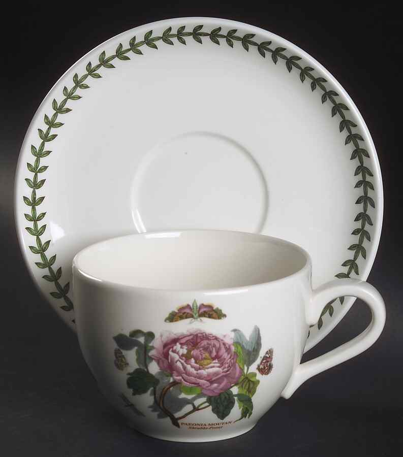 Botanic Garden Jumbo Cup & Saucer Set by Portmeirion-1