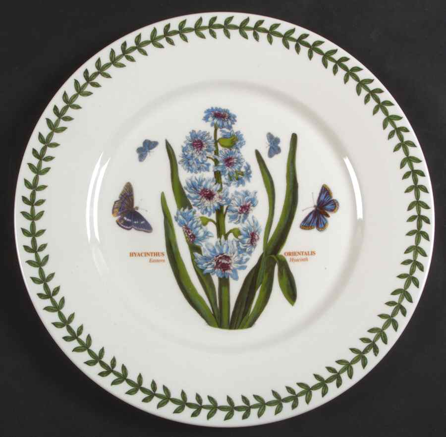 Botanic Garden Flat Dinner Plate with Large Rim by Portmeirion-1