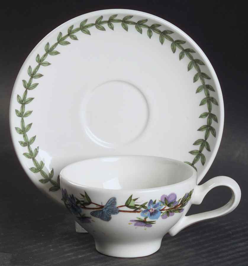 Botanic Garden Espresso Cup & Saucer Set-25 Anniversary by Portmeirion-1