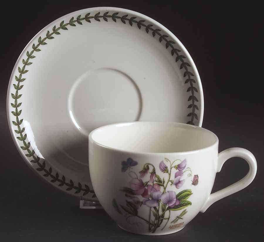 Botanic Garden Jumbo Cup & Saucer Set by Portmeirion-1