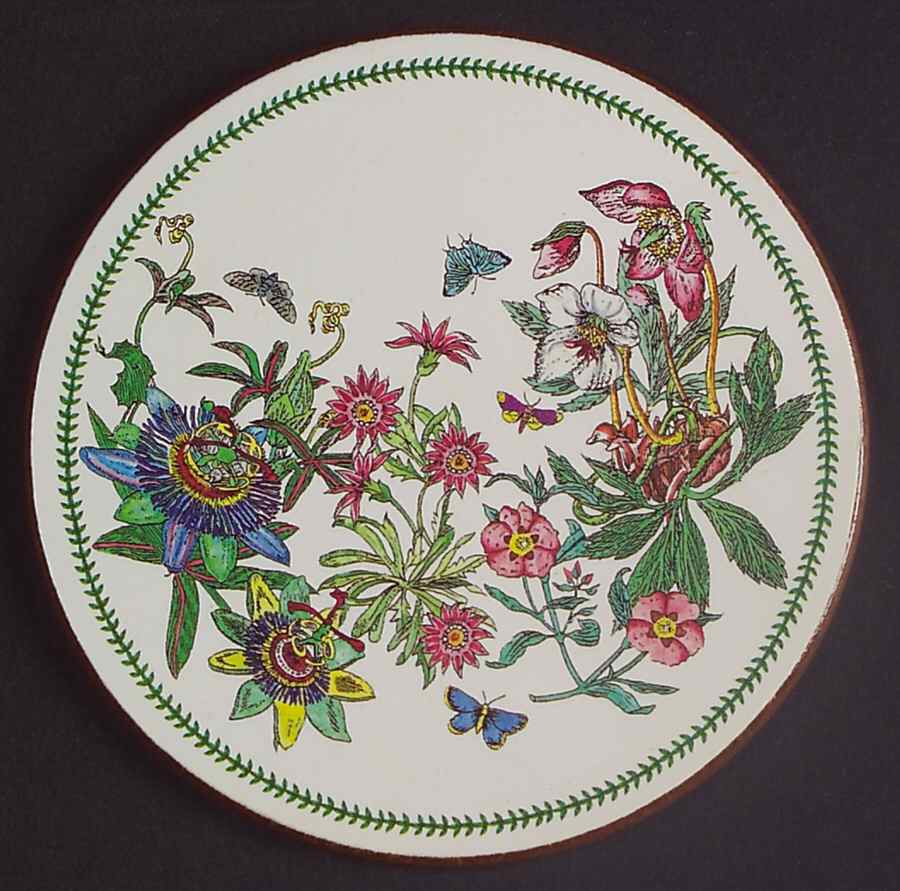 Botanic Garden Cork Back Round Coaster by Portmeirion-1