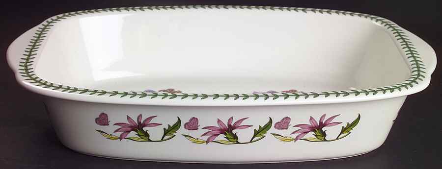Botanic Garden 3 Qt Oblong Casserole No Glass Lid by Portmeirion-1