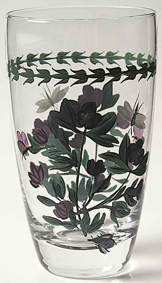 Botanic Garden 16 Oz Handpainted Glassware Highball by Portmeirion-1