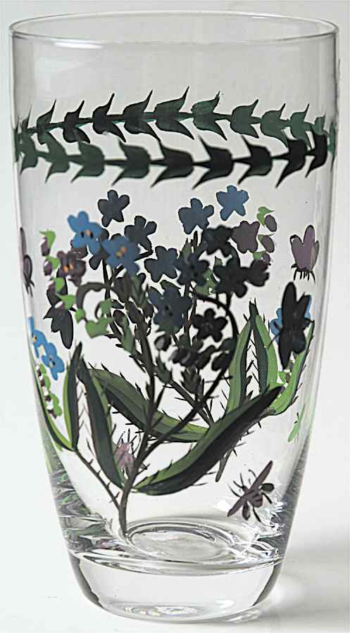 Botanic Garden 16 Oz Handpainted Glassware Highball by Portmeirion-1