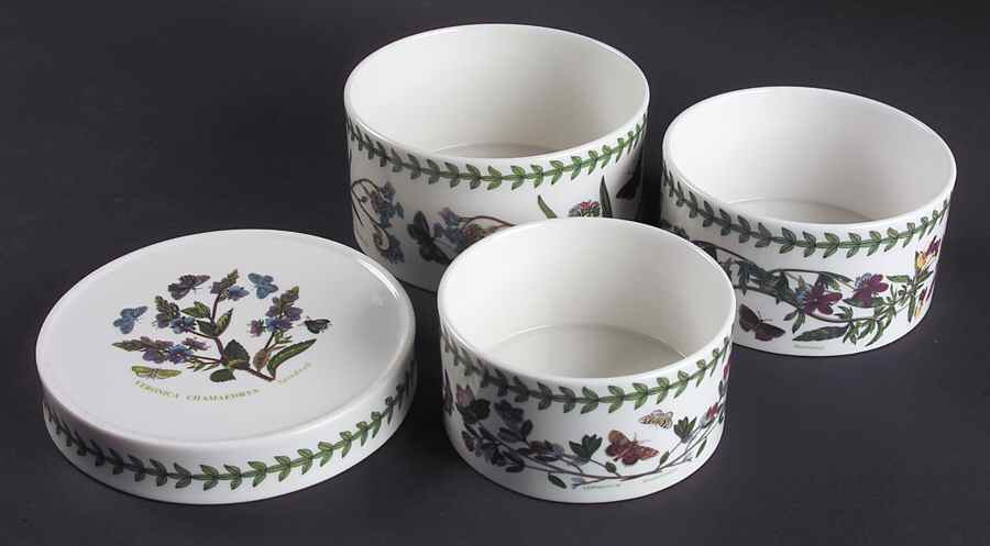 Botanic Garden Gourmet Bake Set (3 Diff Ramekins & Creme Boulee) by Portmeirion-1