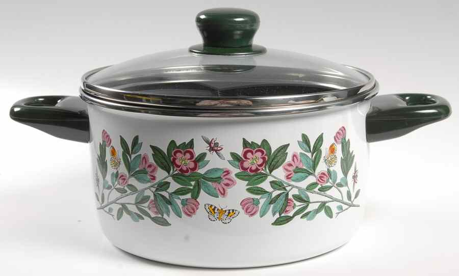 Botanic Garden 3.5 Qt Covered Metal Casserole W/Glass Lid by Portmeirion-1