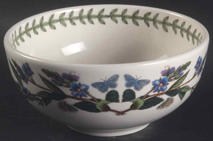 Botanic Garden Indiv Salad/Dessert/Fruit Bowl W/Laurel Inside by Portmeirion-1