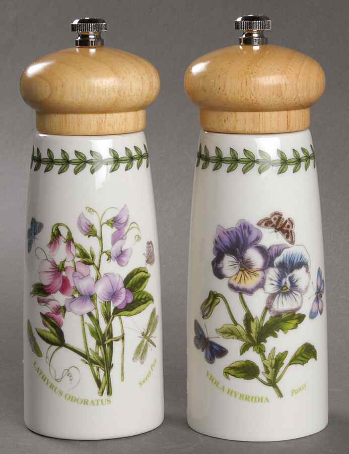 Botanic Garden Wood Accent Salt & Pepper Mill by Portmeirion-1