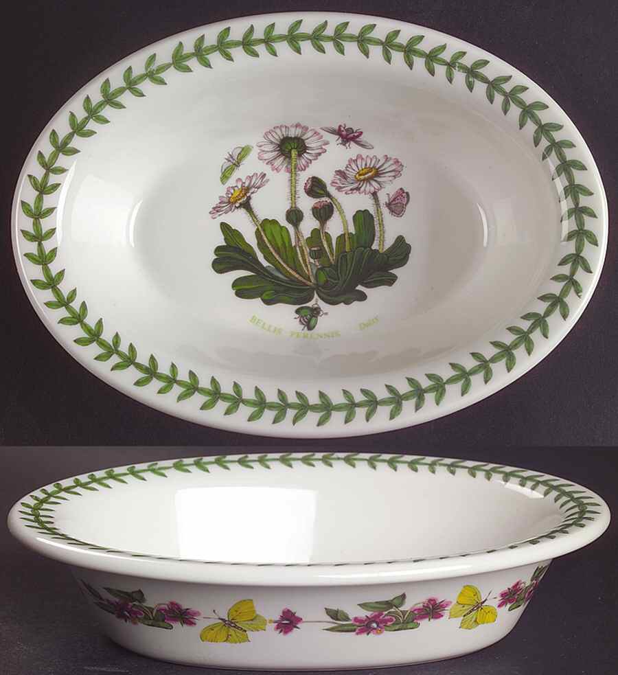Botanic Garden 8" Oval Pie Baker by Portmeirion-1