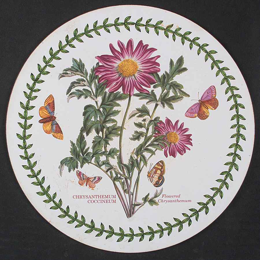 Botanic Garden Round Corkboard Placemat by Portmeirion-1