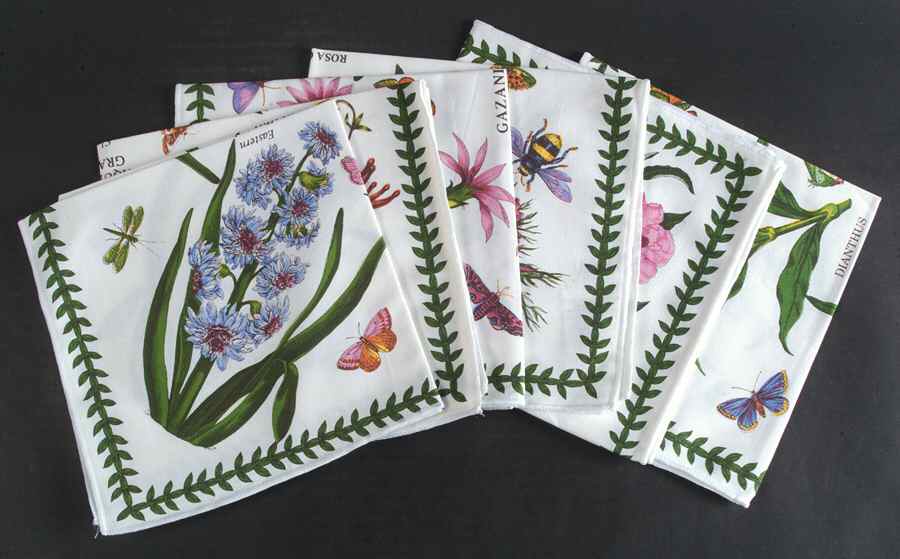 Botanic Garden Cloth Napkin - Set of 6 Motifs by Portmeirion-1