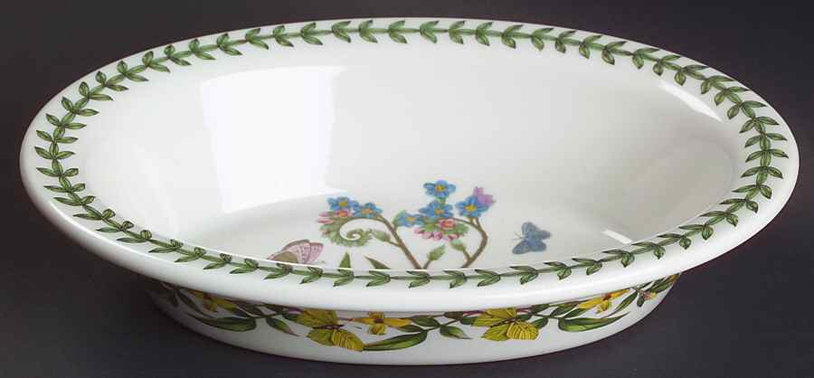 Botanic Garden 8" Oval Pie Baker by Portmeirion-1