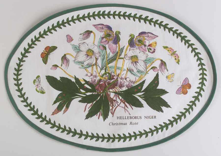 Botanic Garden Oval Cloth Placemat by Portmeirion-1