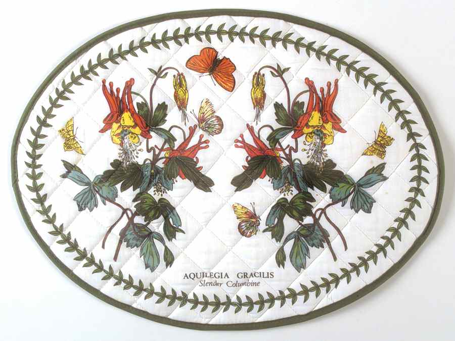 Botanic Garden Oval Cloth Placemat by Portmeirion-1