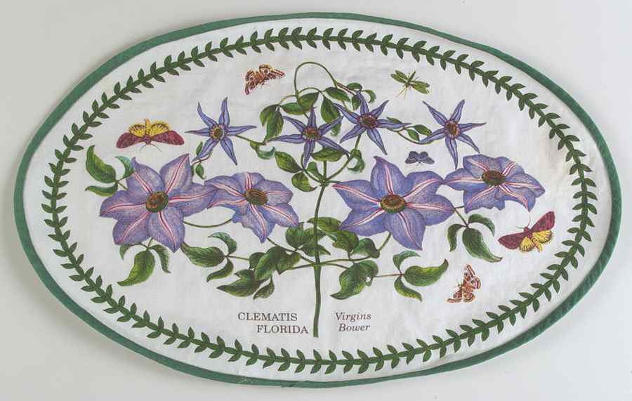 Botanic Garden Oval Cloth Placemat by Portmeirion-1