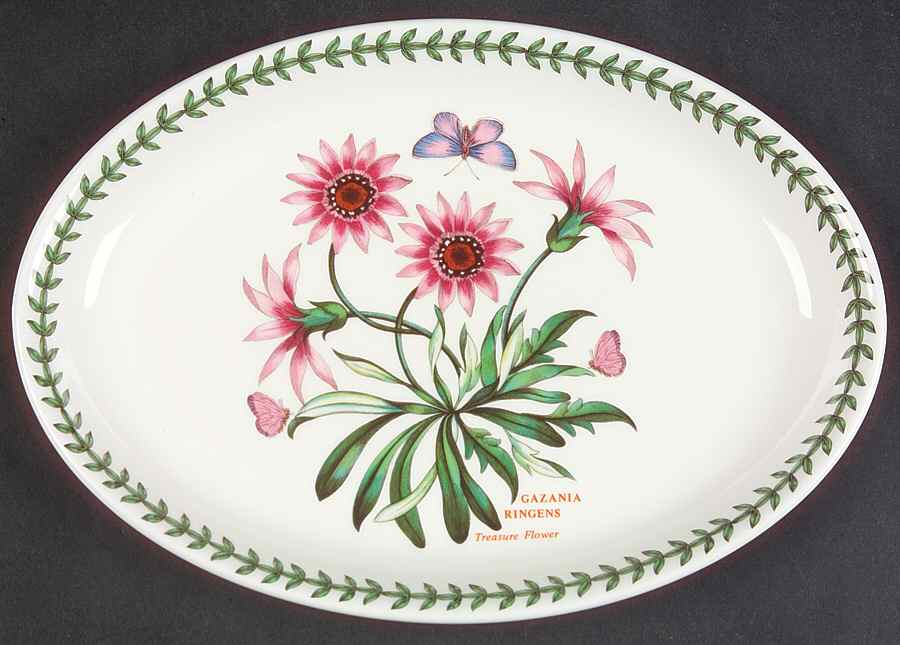 Botanic Garden 10" Oval Steak Platter by Portmeirion-1