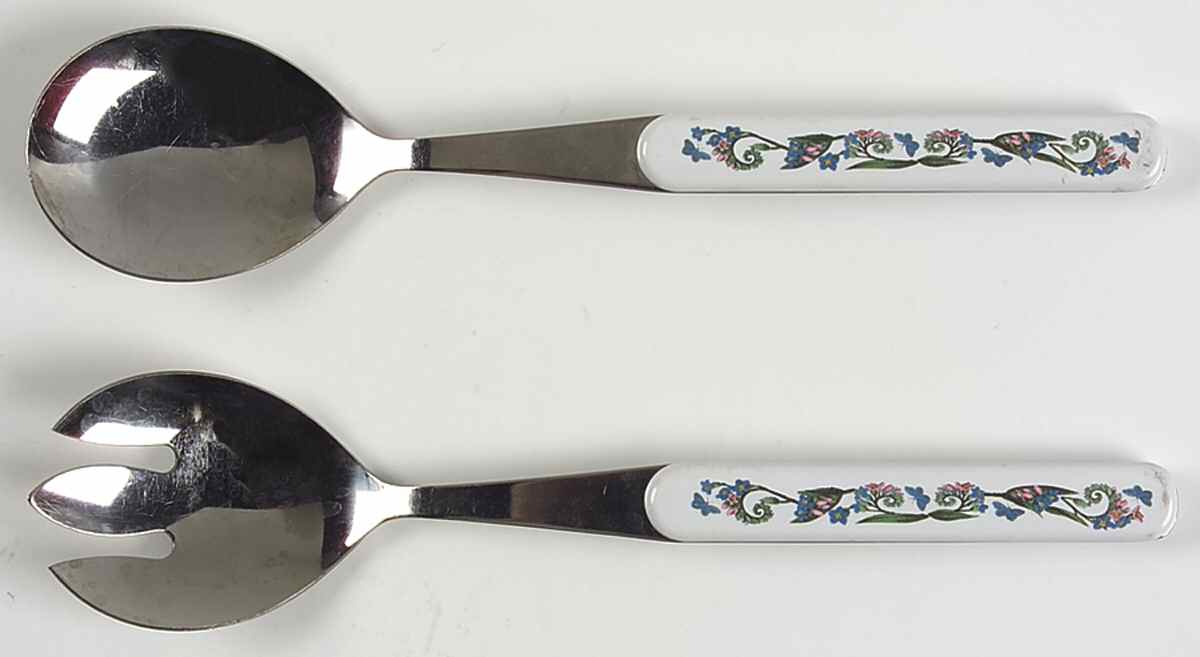 Botanic Garden 2pc Salad Set W/Stnlbwl & Plastic Handle by Portmeirion-1