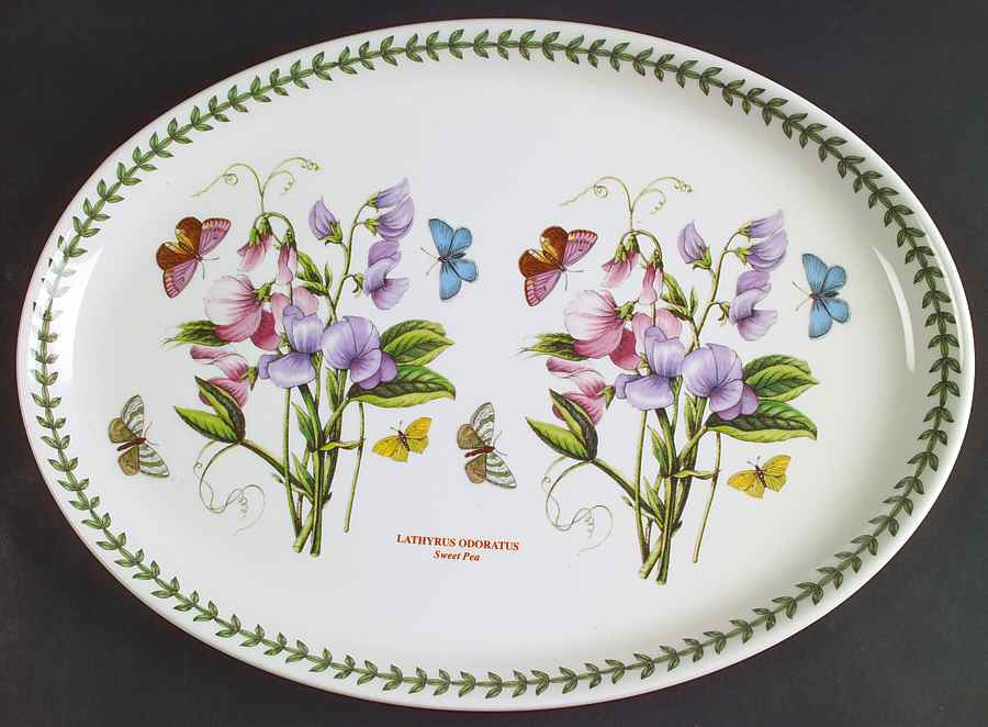 Botanic Garden 14" Oval Steak Platter by Portmeirion-1