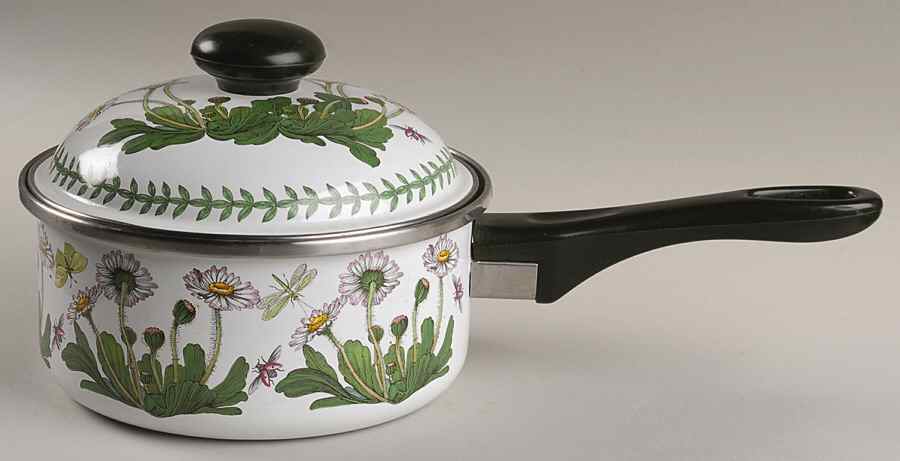 Botanic Garden 1.5qt Covered Metal Saucepan W/Metal Lid by Portmeirion-1