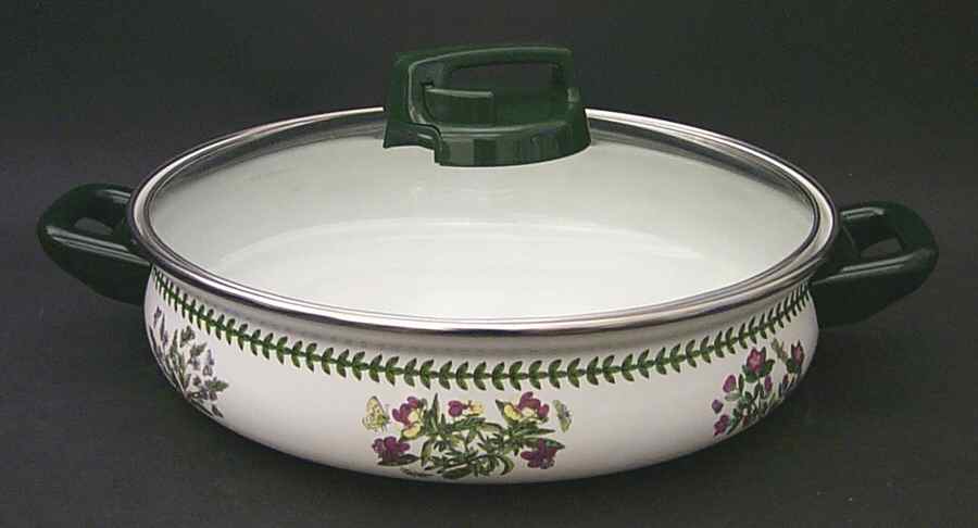 Botanic Garden 2.5 Qt Metal 2 Handled Server & Lid by Portmeirion-1
