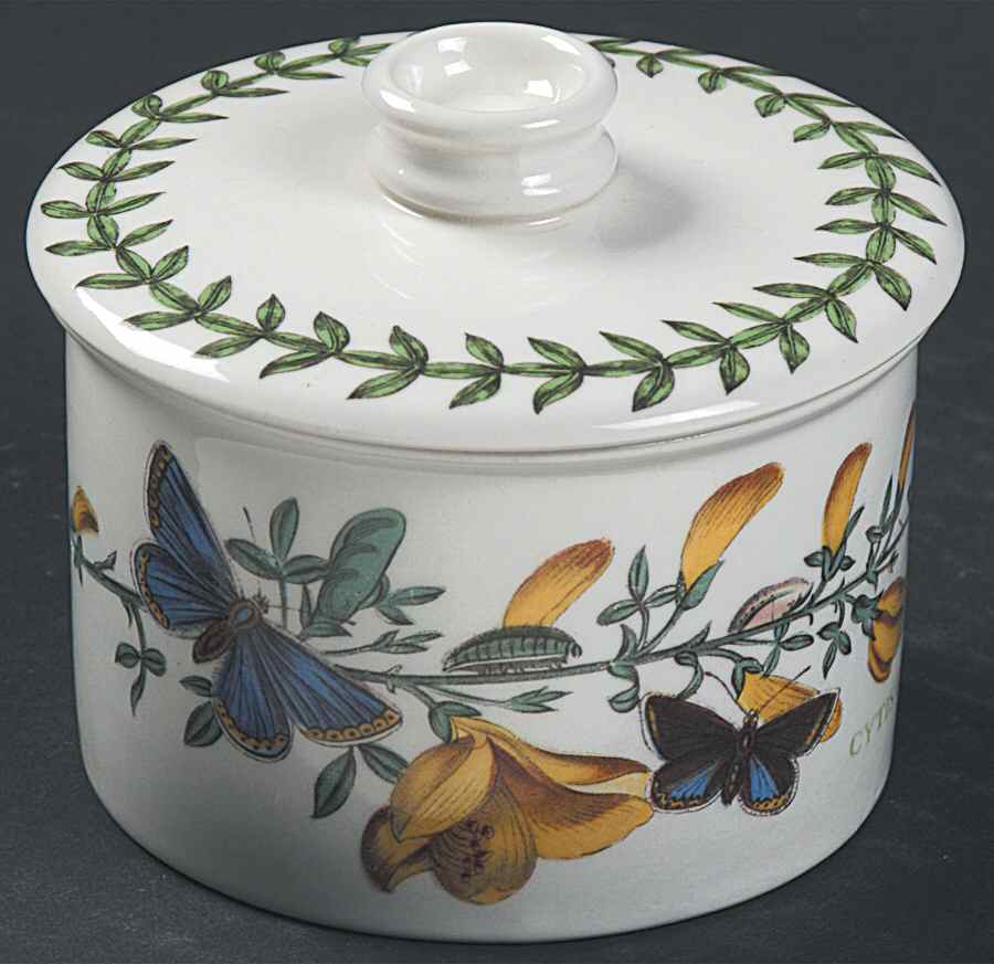 Botanic Garden Drum Sugar Bowl & Lid by Portmeirion-1