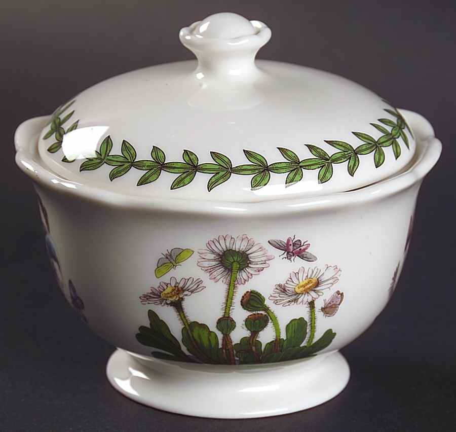 Botanic Garden Sugar Bowl & Lid by Portmeirion-1