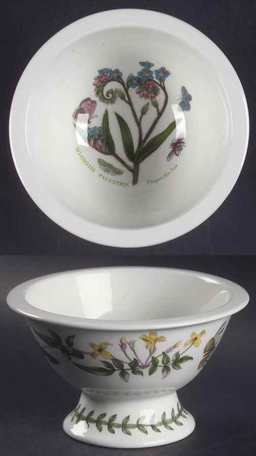 Botanic Garden Sovereign Shape Rim Footed Sorbet aka Potpourri by Portmeirion-1