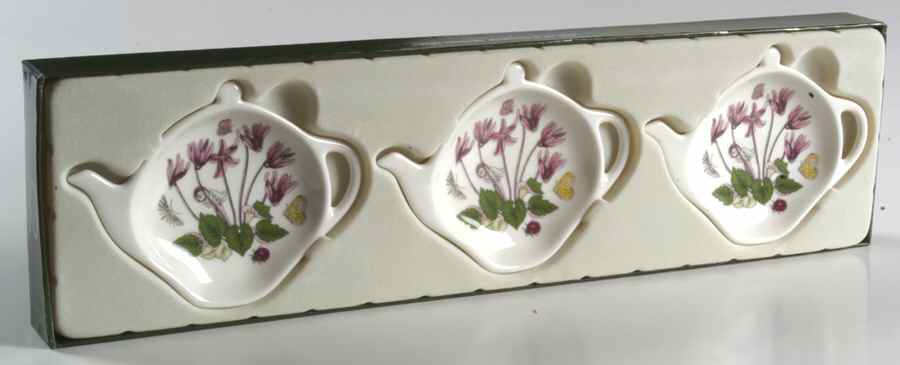 Botanic Garden (Set of 3) Teapot Shape Spoon Rests by Portmeirion-1