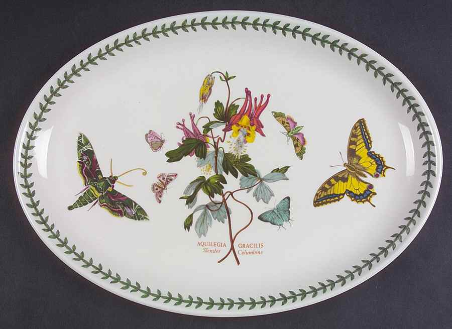 Botanic Garden 13" Oval Steak Platter by Portmeirion-1