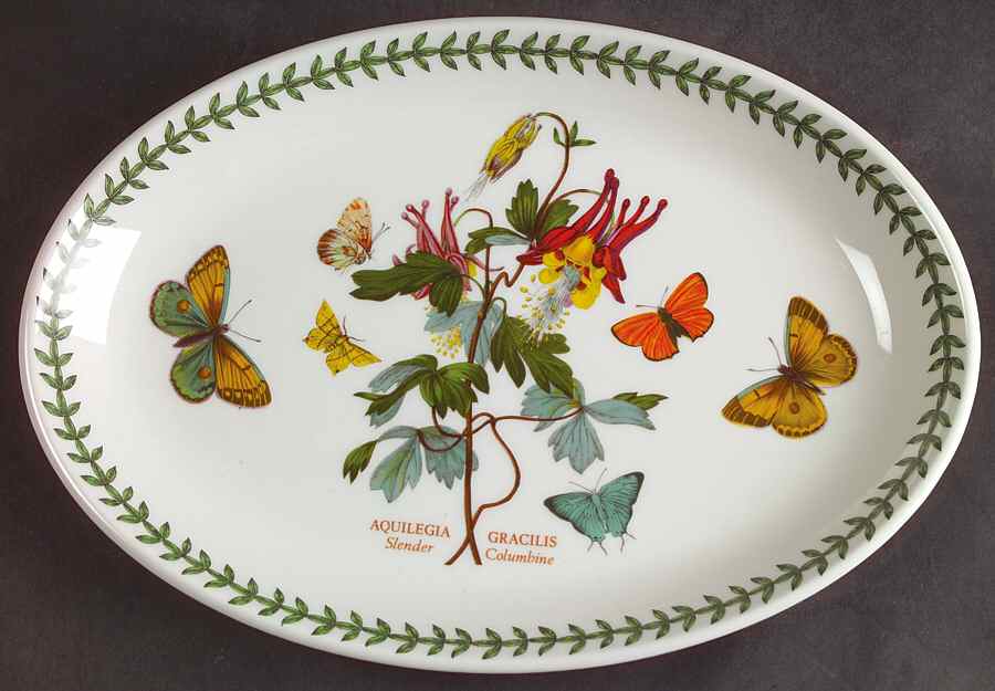 Botanic Garden 10" Oval Steak Platter by Portmeirion-1
