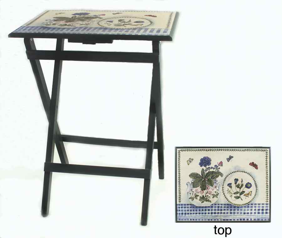 Botanic Garden Folding Wood Tray Table by Portmeirion-1