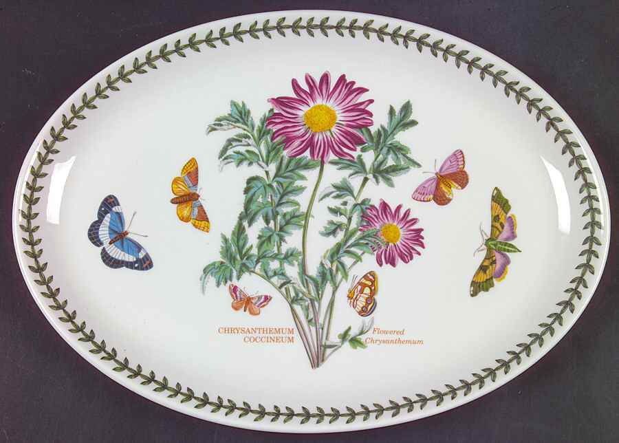 Botanic Garden 13" Oval Steak Platter by Portmeirion-1