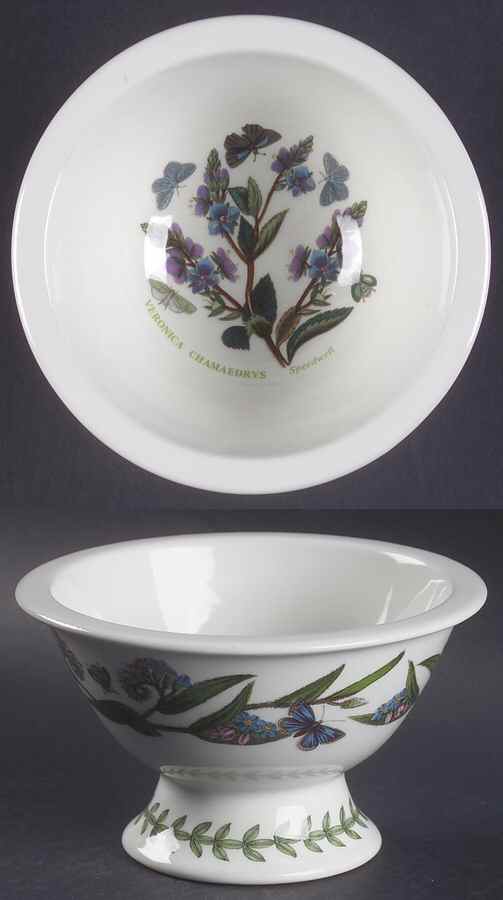 Botanic Garden Sovereign Shape Rim Footed Sorbet aka Potpourri by Portmeirion-1