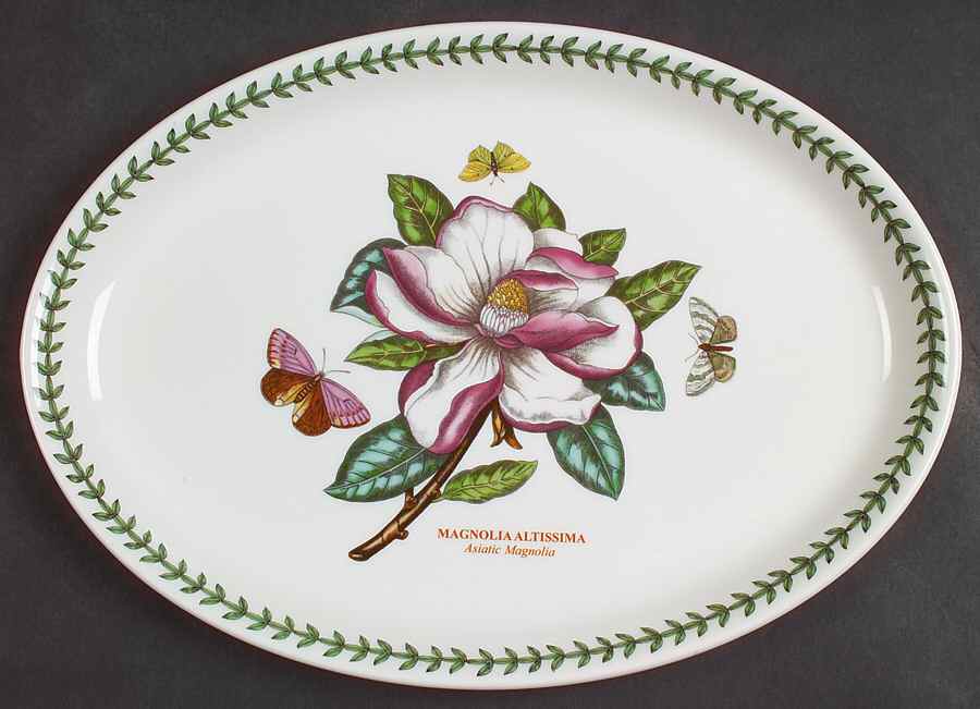 Botanic Garden 13" Oval Steak Platter by Portmeirion-1