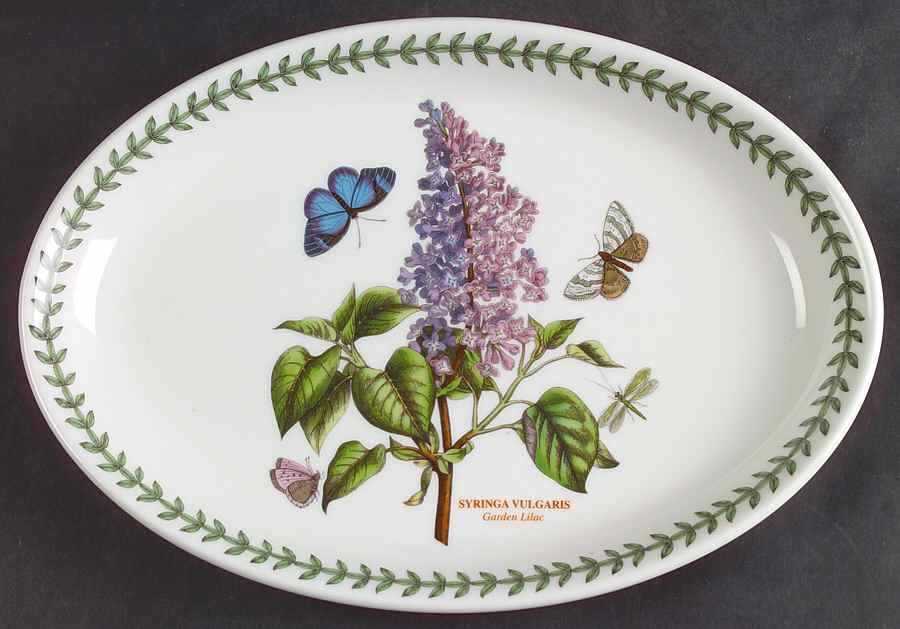 Botanic Garden 10" Oval Steak Platter by Portmeirion-1