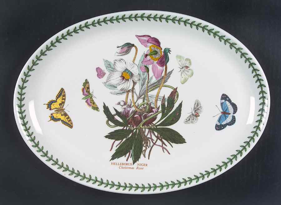 Botanic Garden 13" Oval Steak Platter by Portmeirion-1