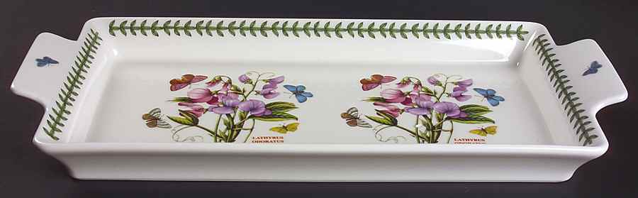 Botanic Garden Large Handled Sandwich Tray (Fire & Ice) by Portmeirion-1