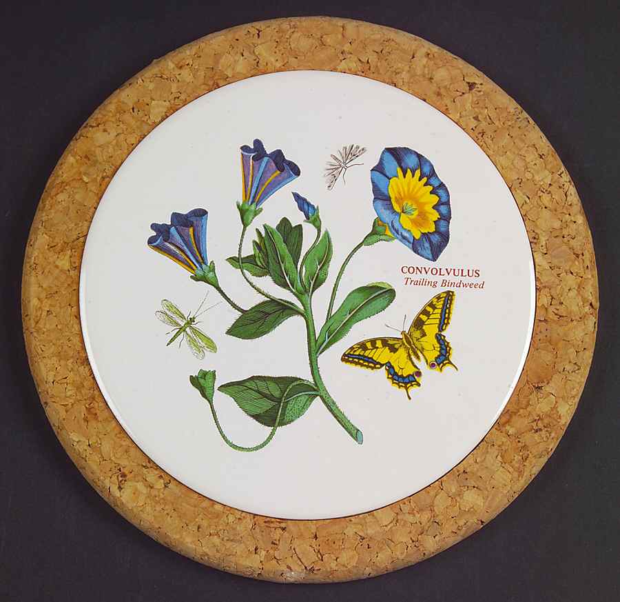 Botanic Garden 7" Round Cork Front & Back Trivet by Portmeirion-1