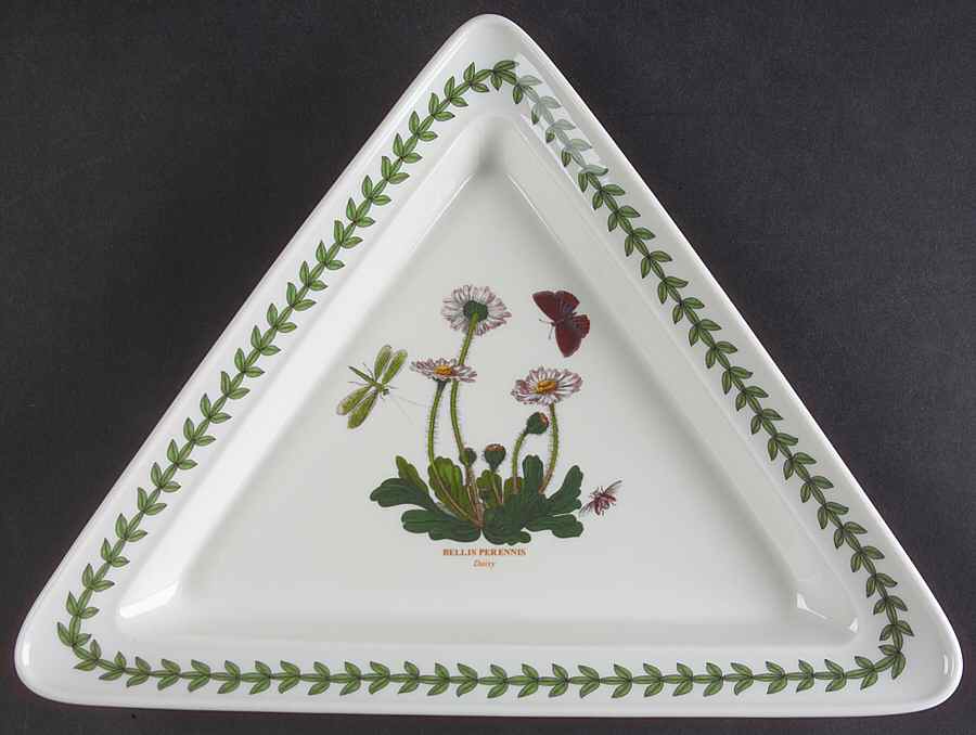 Botanic Garden 11" Triangular Plate by Portmeirion-1