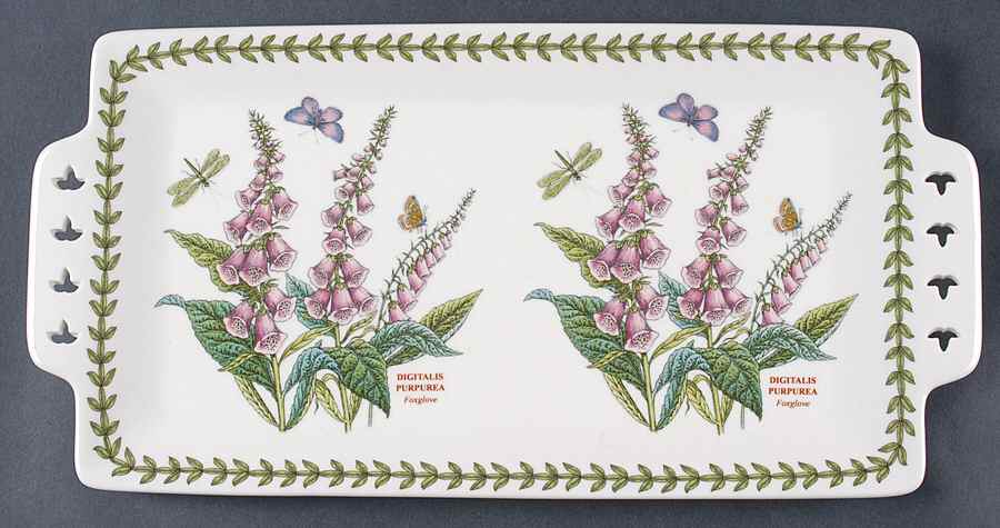 Botanic Garden 12" Pierced Handled Sandwich Tray by Portmeirion-1