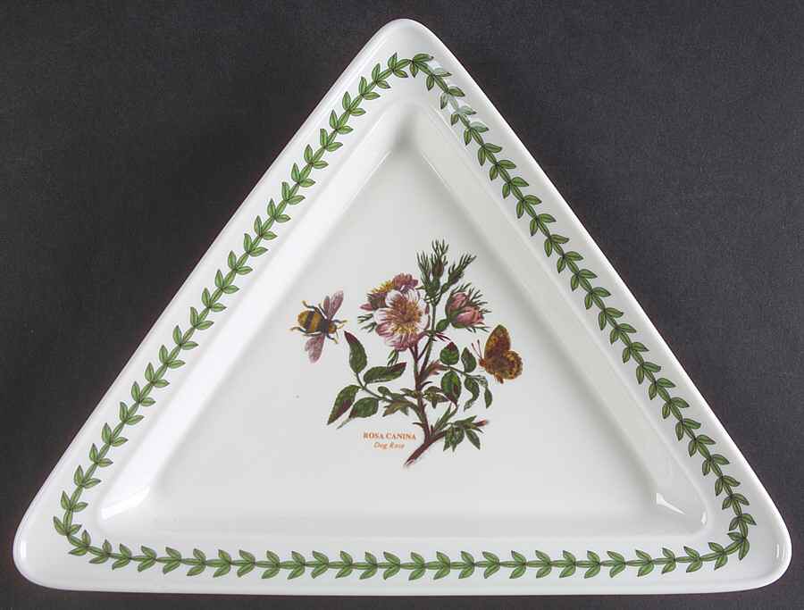 Botanic Garden 11" Triangular Plate by Portmeirion-1
