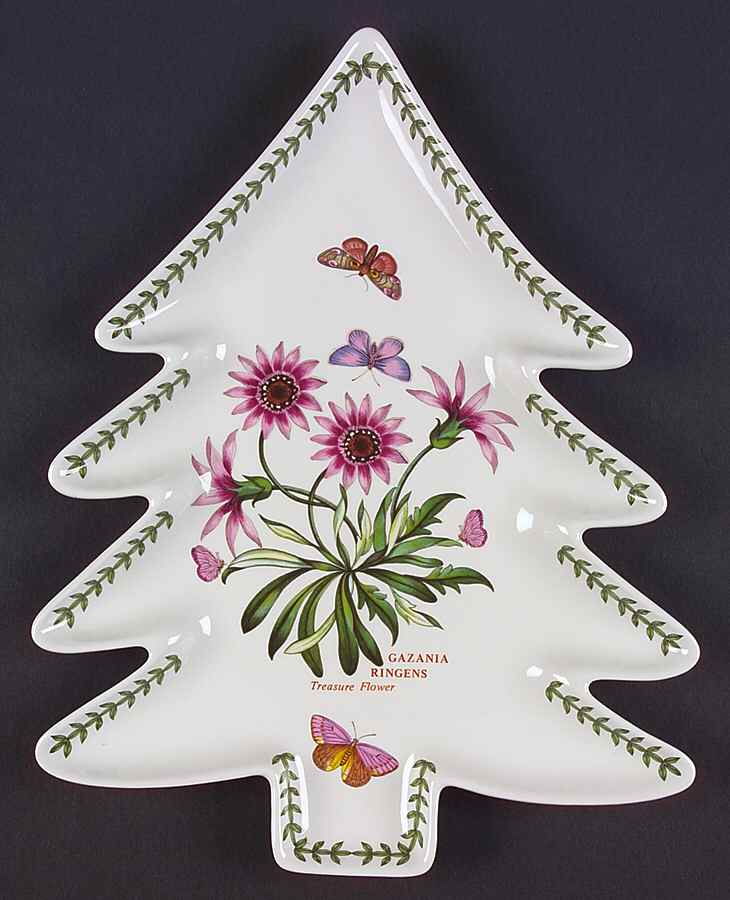 Botanic Garden 13" 1 Part Tree Shaped Dish by Portmeirion-1