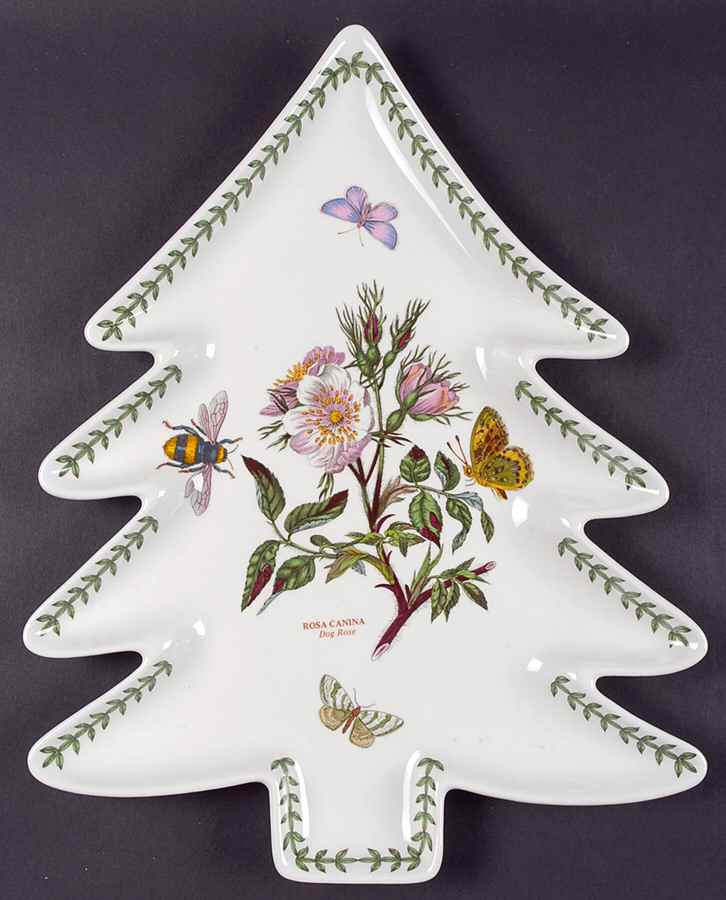 Botanic Garden 13" 1 Part Tree Shaped Dish by Portmeirion-1